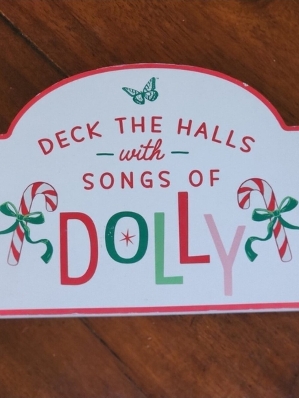 Dolly Holiday Sign - Red, Green, Pink Decorative Plaque